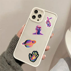 50Pcs Cartoon Laser Cyberpunk Style Series Stickers for Suitcase Phone Skateboard Laptop Luggage Fridge Car Styling DIY Stickers (ONLINE ORDER ONLY)