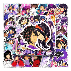 50pcs Aphmau Cartoon Stickers for Laptop, Phone, Car, Scooter, Suitcase, Water Bottle, Stationery, Refrigerator (ONLINE ORDER ONLY)