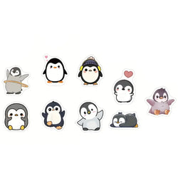 100-500pcs Penguin Animal Stickers Cartoon Removable Notebook Graffiti Sticker Decoration DIY Gift Baking Package Envelope Lable (ONLINE ORDER ONLY)