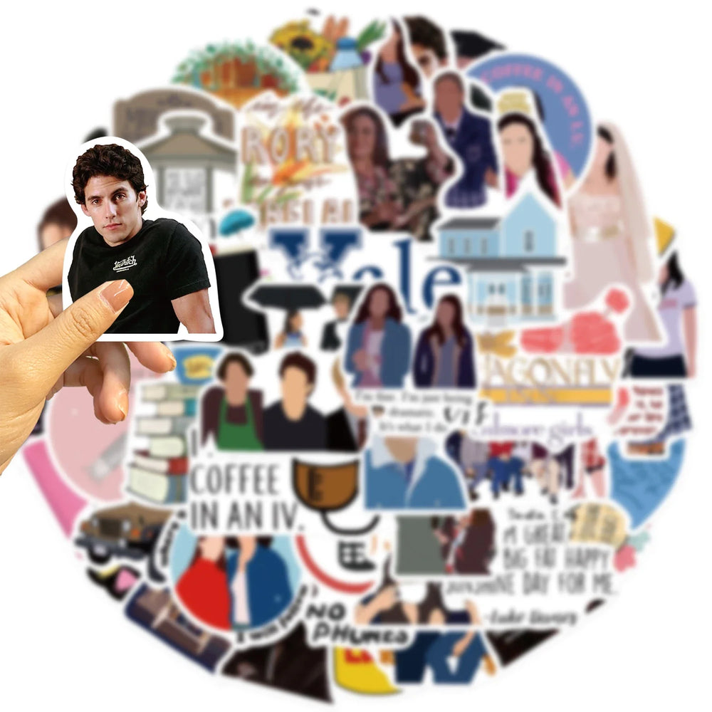 50PCS Gilmore Girls Stickers Decorative DIY For Car Skateboard Laptop Phone Luggage Creative Graffiti Waterproof Sticker Toys (ONLINE ORDER ONLY)