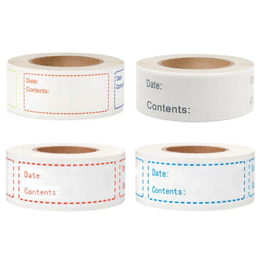 125pcs/roll Adhesive Sticker Food Storage Bags Stickers Labels For Freezer Refrigerator 1x2inch/2.5x5cm (ONLINE ORDER ONLY)