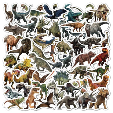 10/30/50PCS Jurassic Dinosaur Movie Stickers Funny Animal Sticker Kids Boys Toy DIY Skateboard Phone Laptop Notebook Bike Decals (Online Order Only)