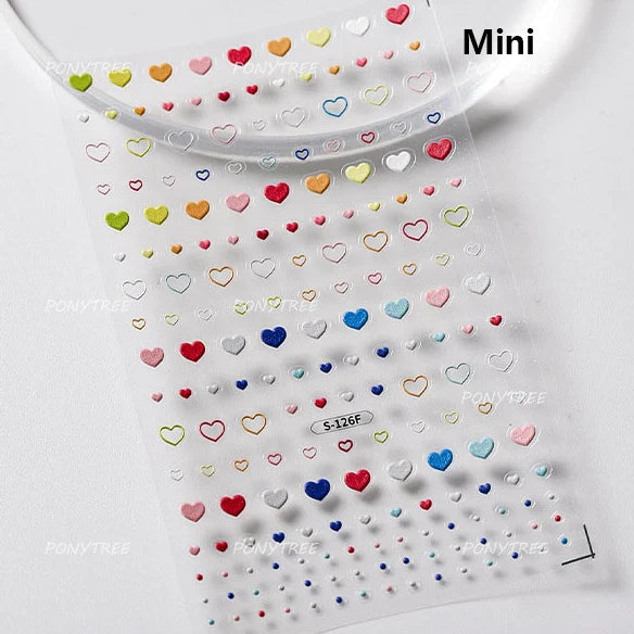 Hot Stamping Christmas Tree Bell Bowknot Cane Snowman Star Adhesive Nail Art Stickers Snowflake Glitter Powder Manicure Decals (ONLINE ORDER ONLY)