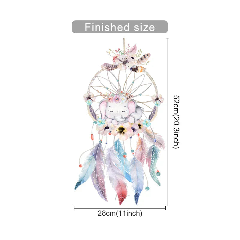 Dream Catcher Feather Wall Sticker Kids Room Decoration (Online Order Only)