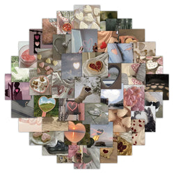 10/30/60PCS Cute Romance Love Stickers Ins Style Decals PVC Waterproof Laptop Phone Fridge Skateboard Luggage Notebook Graffiti (ONLINE ORDER ONLY)