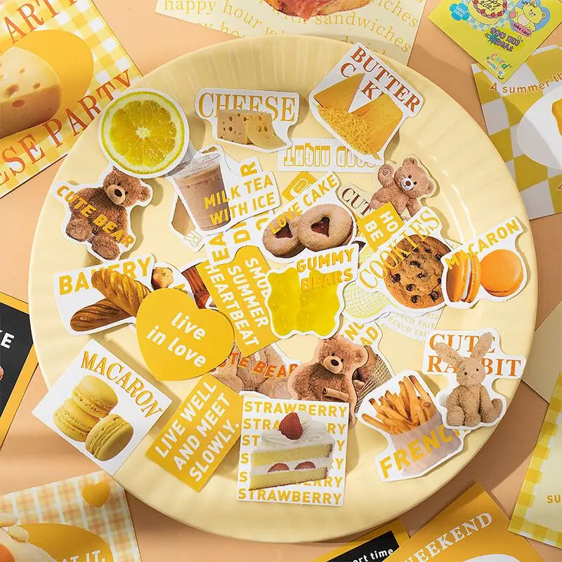 40/60Pcs/box Retro Girls House Series Sticker Hand Account DIY Album Decoration Scrapbooking Stickers Kawaii Korean Stationery (ONLINE ORDER ONLY)