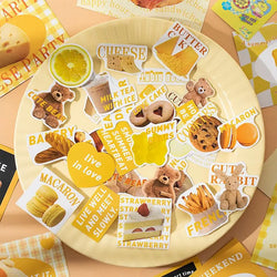 40/60Pcs/box Retro Girls House Series Sticker Hand Account DIY Album Decoration Scrapbooking Stickers Kawaii Korean Stationery (ONLINE ORDER ONLY)