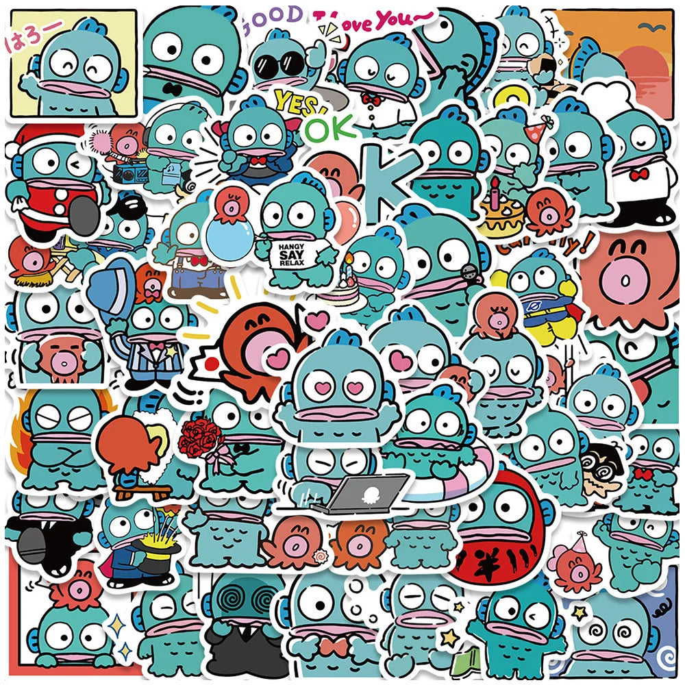 Hanyodon Cartoon Stickers 10/30/50pcs for Laptop, Phone, Suitcase, Notebook, Stationery (Online Order Only)