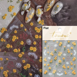 Autumn Fall Sunflower Rabbit Leaves Crane Rose Sun Mountain Hill Produce Good Harvests Cookie Nail Art Sticker Decoration Decals (ONLINE ORDER ONLY)