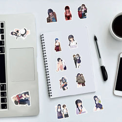 10/30/50PCS Anime The Dangers in My Heart Stickers Graffiti Waterproof Sticker Luggage Phone Notebook Guitar Cup Laptop Decals (ONLINE ORDER ONLY)