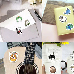 Cartoon Cute Animal Whale Sheep Frog Dog Roll Sticker Graffiti DIY Diary Pencil Box Notebook Luggage Vase Sticker Kids Toy Gift (ONLINE ORDER ONLY)