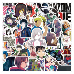 Zom 100 Cartoon Stickers Pack - Luggage, Car, Phone, Laptop, Fridge Decor (Online Order Only)