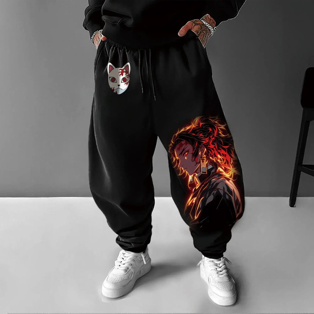 Demon Slayer Anime Men Sweatpants Y2K Streetwear (ONLINE ORDER ONLY)