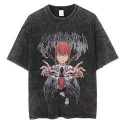 Chainsaw Man Vintage T-shirt Washed Cotton Tee (ONLINE ORDER ONLY)