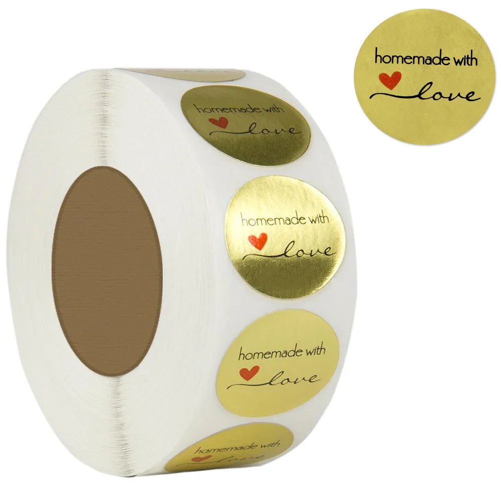 100-500pcs Golden Thank You Sticker For Parents Friends Round Style Tag Labels For Business Bag Envelope Seal Reward Gift (ONLINE ORDER ONLY)