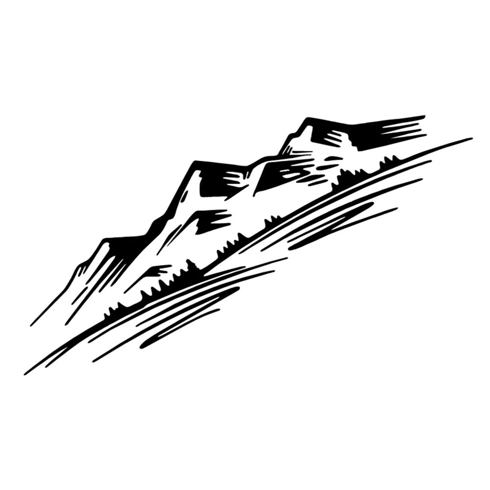 Graphics Tree Mountain Decal Car Forest Sticker Auto For Van SUV RV Camper Motorhome DIY Vinyl Decor Accessories Car Sticker (ONLINE ORDER ONLY)