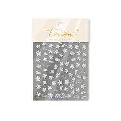 Cherry Blossom Dance Flower Gradient Petal Hot Stamping Laser Pink Adhesive Nail Art Stickers Special Process Manicure Decals (ONLINE ORDER ONLY)