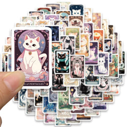 78pcs Cute Cartoon Cats Tarot Card Stickers (Online Order Only)