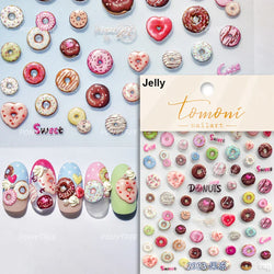 Cute Baking Cookies Bread Bread Cheese Pudding Chocolate Croissant Doughnut Adhesive Nail Art Decoration Sticker Manicure Decals (ONLINE ORDER ONLY)