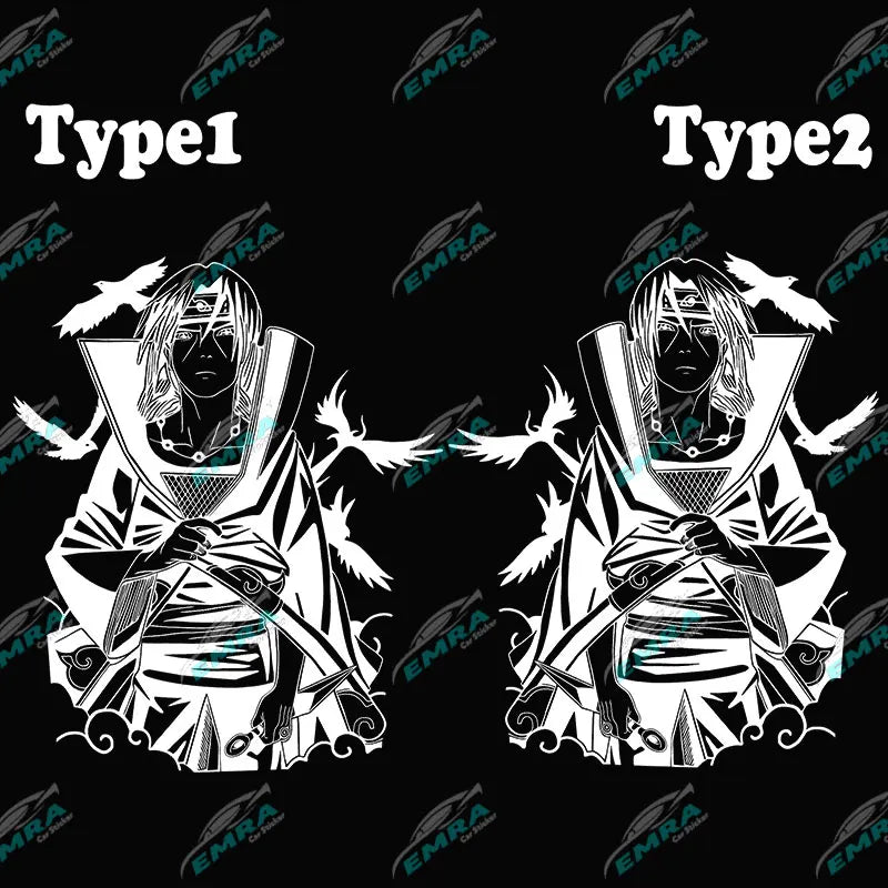 Japanese Anime Sticker For Car Stickers External Accessories Cartoon Racing Style Decorative Side Hood PVC Vinyl Decals (ONLINE ORDER ONLY)