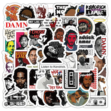 Kendrick Lamar Rapper Stickers 10/30/50PCS for Phone Laptop Luggage Skateboard Decals (Online Order Only)