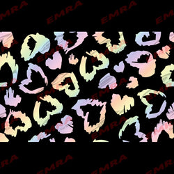 Universal Leopard Print  Heart Shape Sticker for Car Window Decoration Suitable  All Vehicles Accessories Waterproof Vinyl Decal (ONLINE ORDER ONLY)