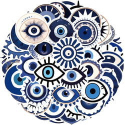 Evil Eye Cartoon Stickers Pack for Luggage, Guitar, Skateboard, Kid Toy, DIY Decal (Online Order Only)