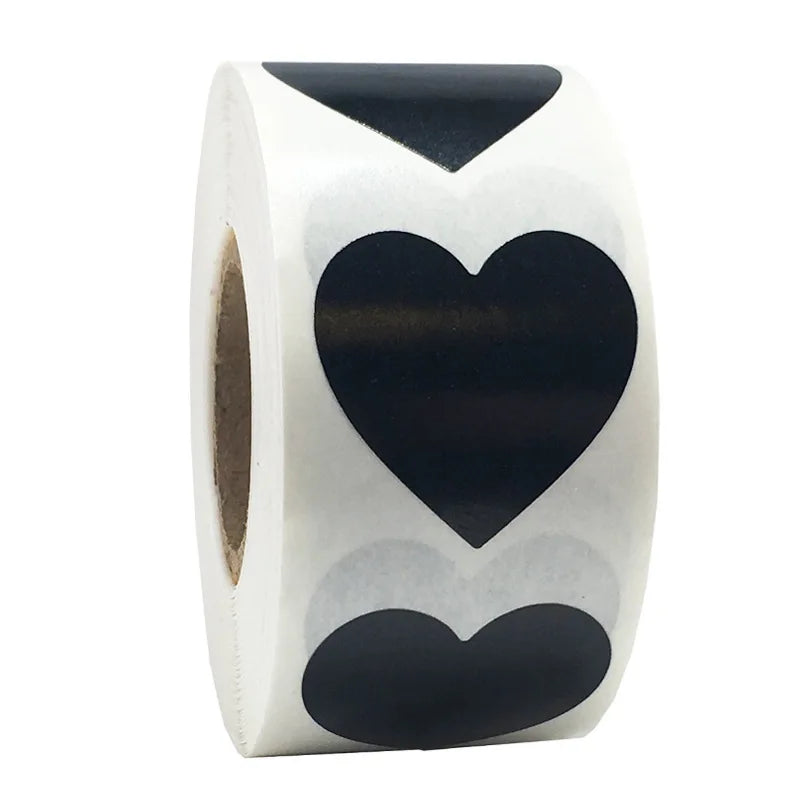 Heart shape of Red Stickers seal labels 50 Labels stickers scrapbooking for Package and wedding decoration stationery sticker (ONLINE ORDER ONLY)