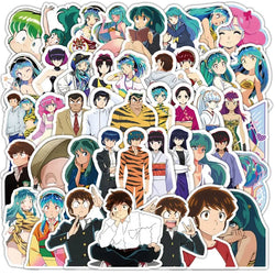 50pcs Urusei Yatsura Anime Sticker Pack for Laptop, Phone, Car, Scooter, Water Bottle, Fridge, Stationery (Online Order Only)