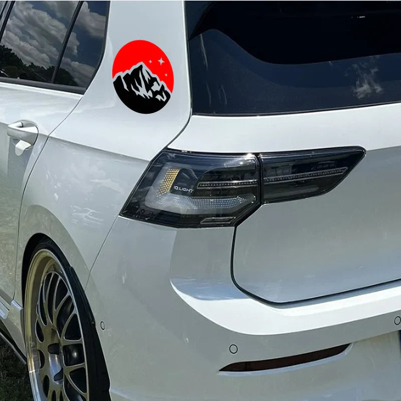 Snow Mountain Stickers,mountain&sky with stars,High quality for cars trucks motorcycles &laptops! (ONLINE ORDER ONLY)
