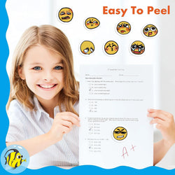 500pcs Little Yellow Face Stickers for Kids School Teacher Reward Sticker Party Decor Small Business Label Scrapbooking Stickers (ONLINE ORDER ONLY)