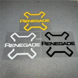 Car Stickers for JEEP Renegade Decal Off Road Adventure Auto Fuel Tank Body Window Vinyl Text Decoration Applique (ONLINE ORDER ONLY)