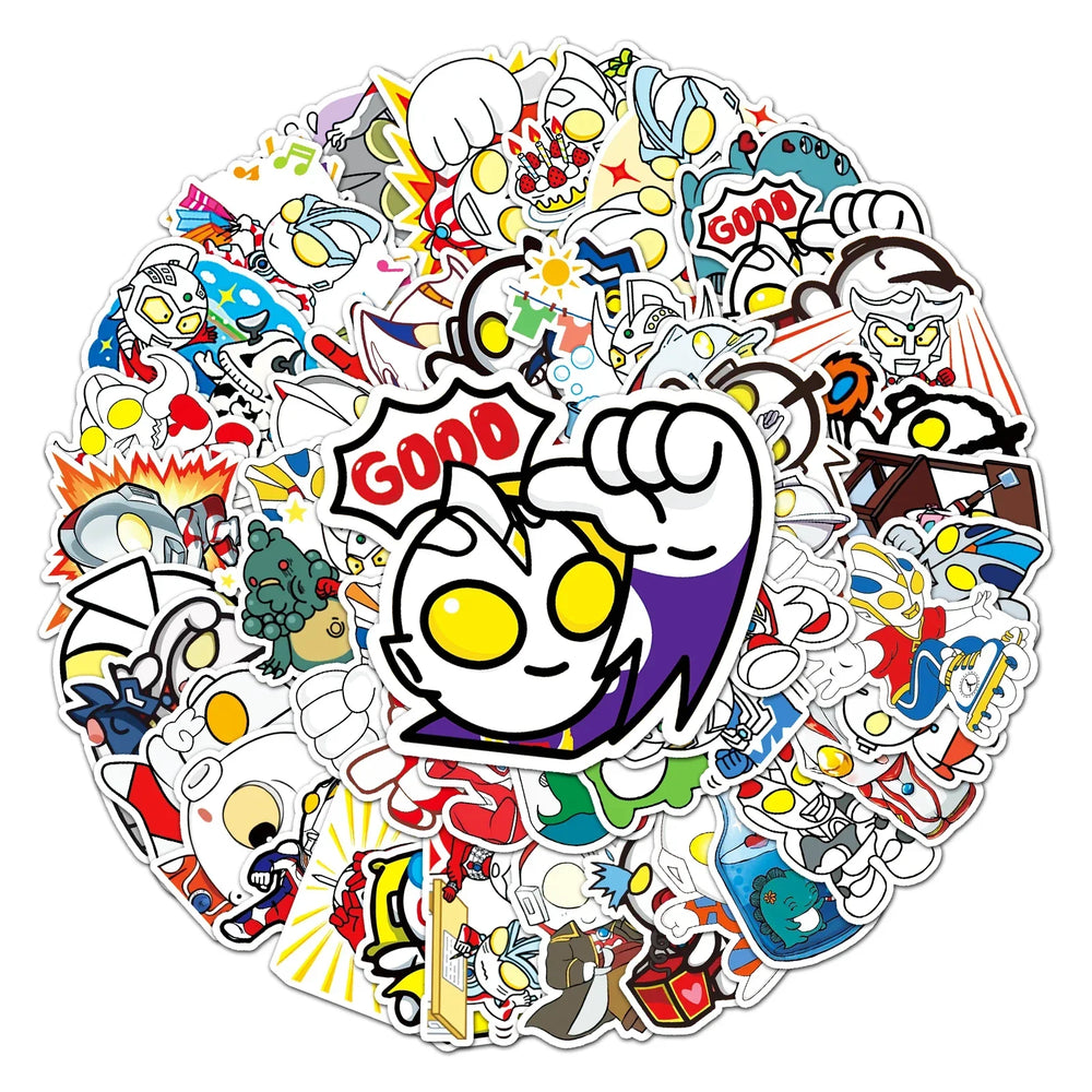 MINISO Ultraman Waterproof Vinyl Stickers 50Pcs (Online Order Only)