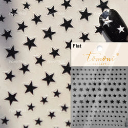Colorful Starry Light Starburst Love Heart Halo Dyeing Soft Reliefs Self Adhesive Nail Art Decoration Stickers Manicure Decals (ONLINE ORDER ONLY)