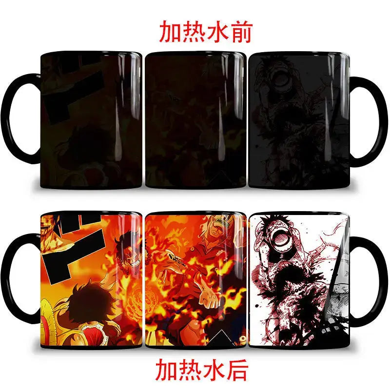One Piece Color Changing Mug: Nika Luffy & Ace Magic Cup (ONLINE ORDER ONLY)