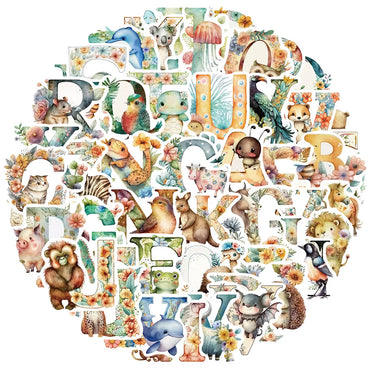 Cartoon Animal Graffiti Stickers for Laptop, Car, Fridge, DIY Vinyl 10/30/52pcs (ONLINE ORDER ONLY)