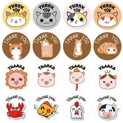 1inch/2.5cm Animal Good Job Cool Stickers Roll for Envelope Praise Reward Student Work Label Stationery Seal Lable (ONLINE ORDER ONLY)