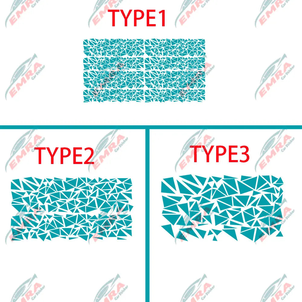 Angular Shape Sticker For Car Motorcycle Sticker Decoration Side Camouflage Kit Wrap Camo Tuning Styling Waterproof Vinyl Decals (ONLINE ORDER ONLY)