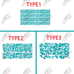 Angular Shape Sticker For Car Motorcycle Sticker Decoration Side Camouflage Kit Wrap Camo Tuning Styling Waterproof Vinyl Decals (ONLINE ORDER ONLY)