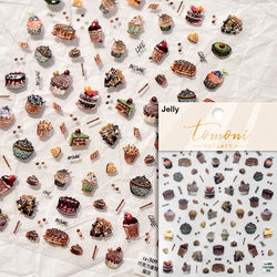 Colorful Swimsuit Bikini Fresh String Bag Vegetables Fruits Summer Beach Underwear Sunscreen Nail Art Stickers Manicure Decals (ONLINE ORDER ONLY)