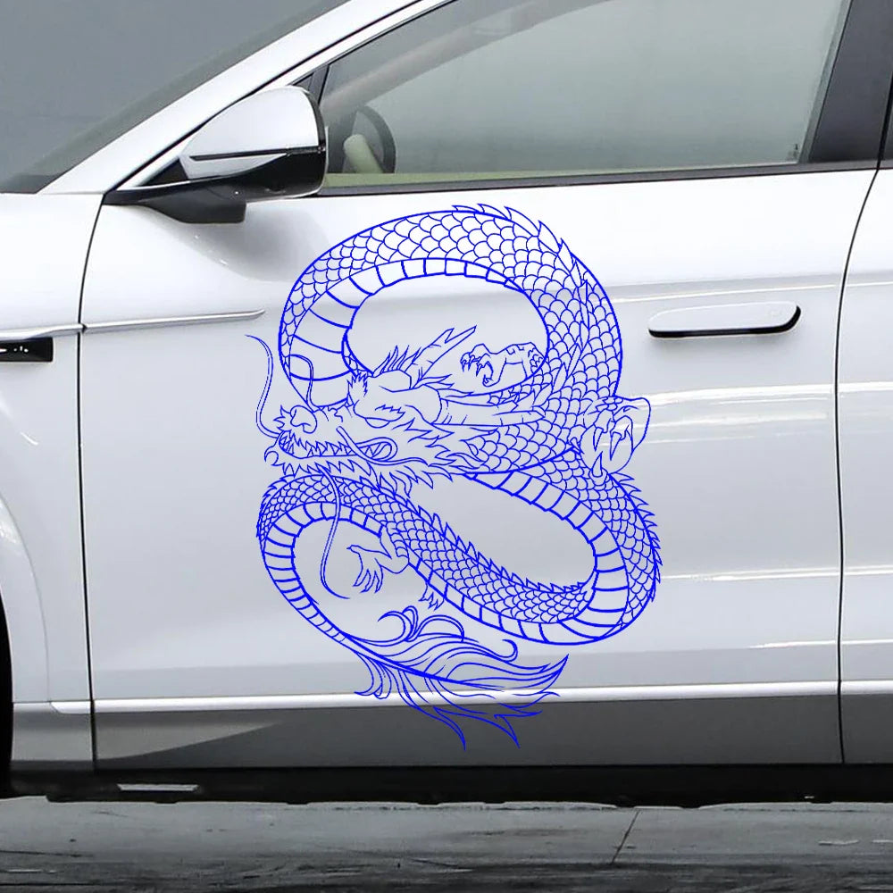 Anime Detachment Car Sticker Dragon Body Big Picture Decoration Body Movement Style Die Cutting Waterproof PVC Vinyl Decals (ONLINE ORDER ONLY)