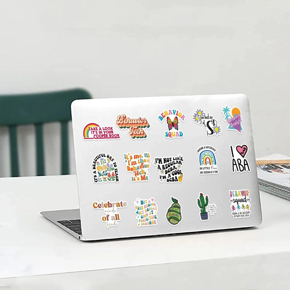 50Pcs ABA Colourful Good Day Stickers For Laptop Luggage Scrapbook Skateboard Guitar Phone Stickers Aesthetic Graffiti Decals (ONLINE ORDER ONLY)