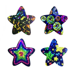 100-500pcs Color Star Sticker Birthday Wedding Gift Party Decor Seal Sticker Envelope Invitation Sticker Baking Label (ONLINE ORDER ONLY)