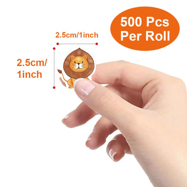 100-500pcs Animals Cartoon Reward Label Sealing Thank You Sticker Stationery DIY Decoration Scrapbooking School Supplies (Online Order Only)
