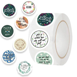 500pcs Bible Motivational Phrases Cartoon Stickers Jesus Inspiration Decals Laptop Luggage Skateboard Guitar Decor Sticker (Online Order Only)