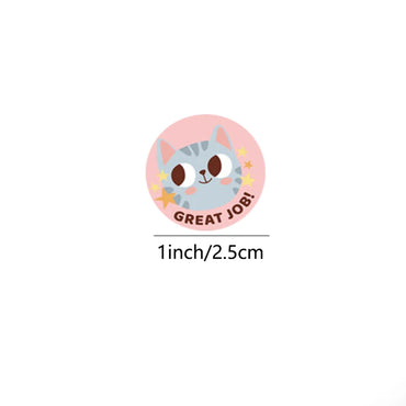 100-500pcs Cute Cartoon Animals Reward Stickers School Teacher Supplies Classic Toy Gift Sealing Decor Stationery Sticker (Online Order Only)