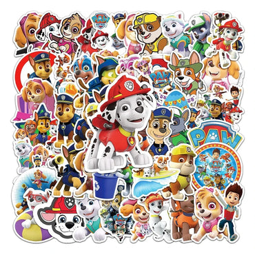10/30/50PCS Cool Cute PAW Patrol Stickers PVC Decal Decoration Phone Skateboard Luggage Fridge Graffiti Sticker Toy Gift for Kid (ONLINE ORDER ONLY)
