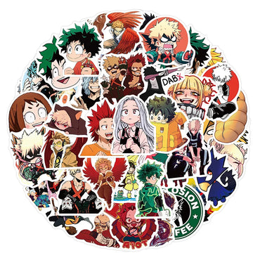 My Hero Academia Stickers Deku Midoriya Izuku Waterproof Decals 10/30/50pcs (Online Order Only)