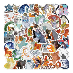 10/52pcs Cartoon Warriors Cats Stickers For Car Laptop Waterproof Decal Graffiti Sticker for Kids Toys Gifts 2023 (ONLINE ORDER ONLY)