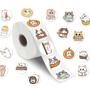 100-500pcs Cartoon Animals Sealing Sticker DIY Laptop Decals Decoration Sticker Reward Gift Toys Stationery (Online Order Only)
